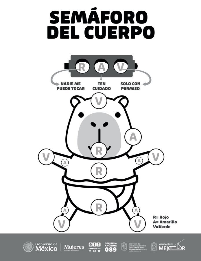 Capibara para colorear